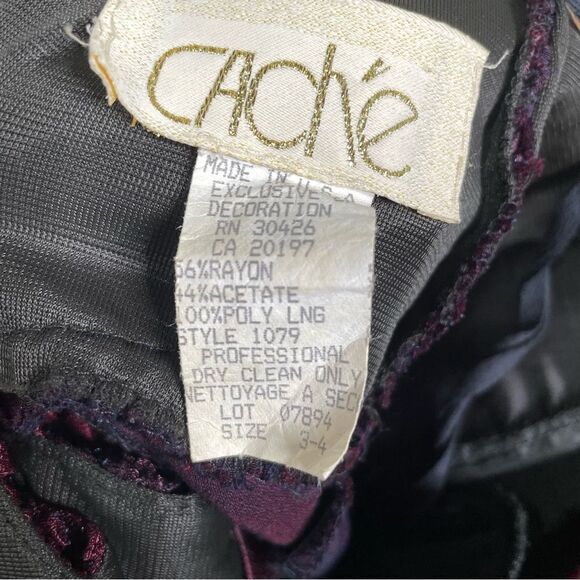 Vintage 90s Cache Satin‎ Corset Lace Up Back Maxi Gown 3/4 - Picture 9 of 13